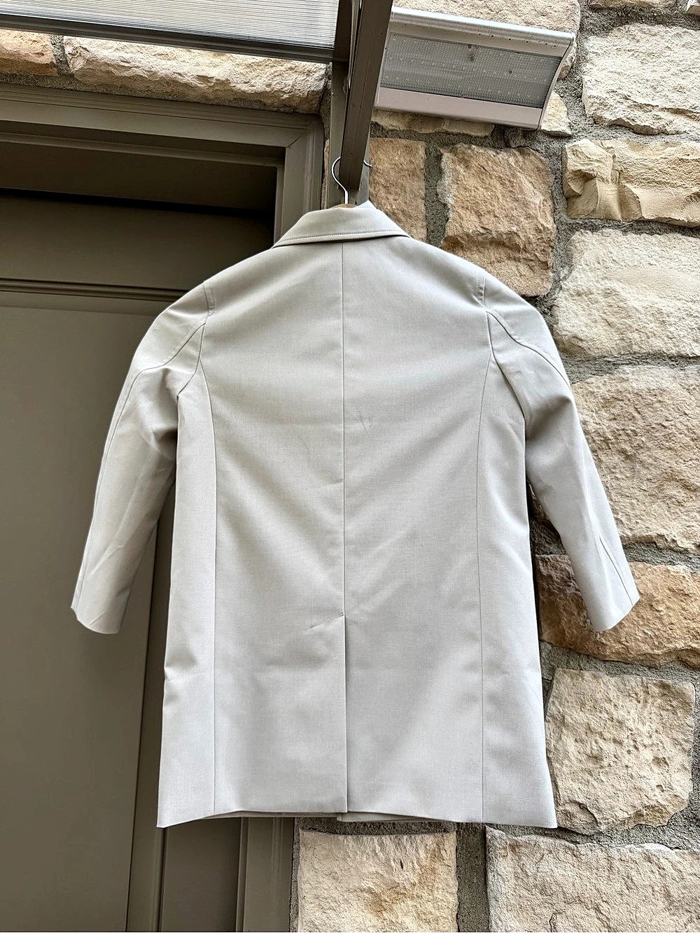 Reiss Girls Puffer Trench Coat Stone-White Size 6-7Y Like New - Picture 4 of 6